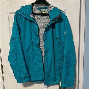 Eastern Mountain Sports Teal Rain Jacket - NWT!